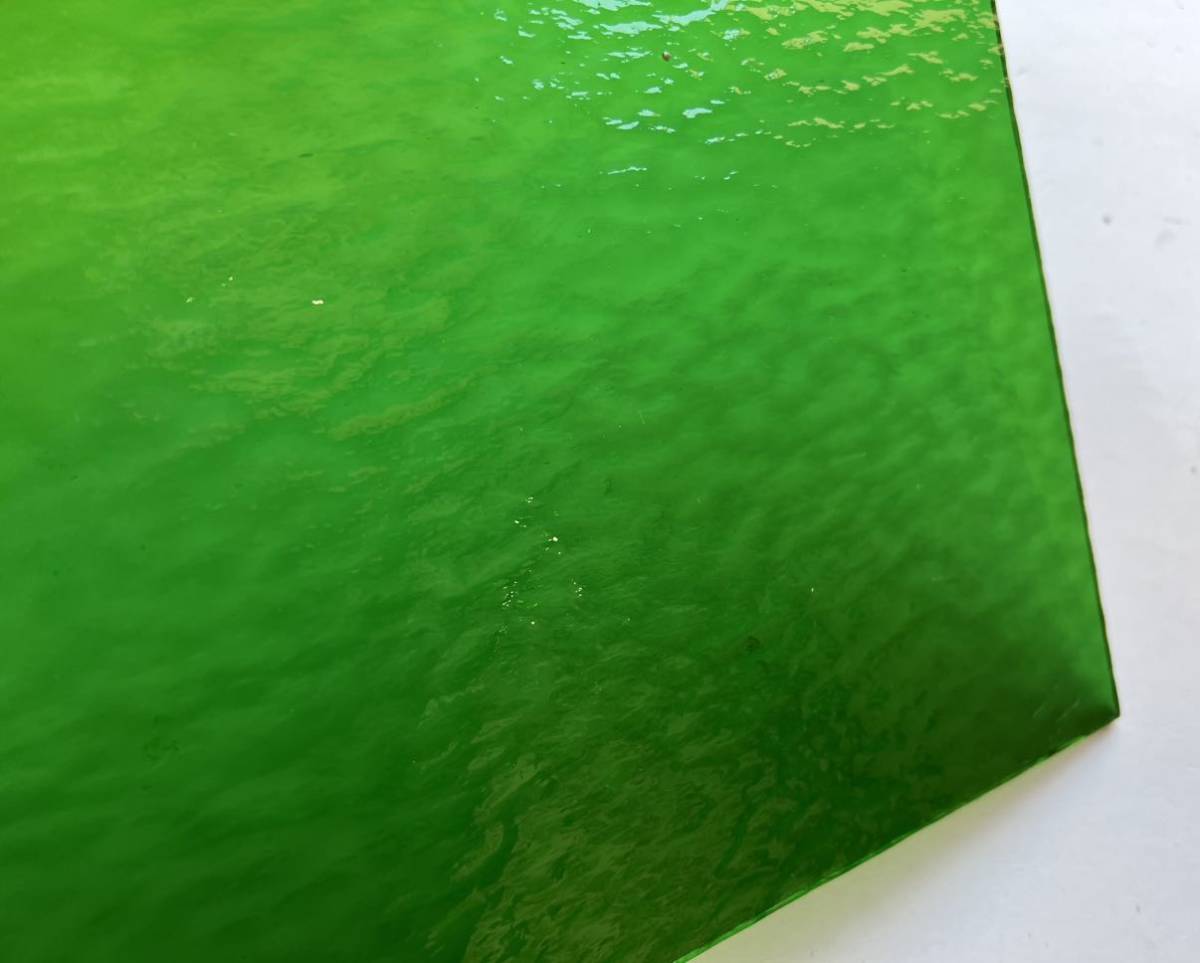 117 スペクトラム SPF123RR グリーン ラフロール ステンドグラス フュージング材料 オーシャンサイド 膨張率96_画像3