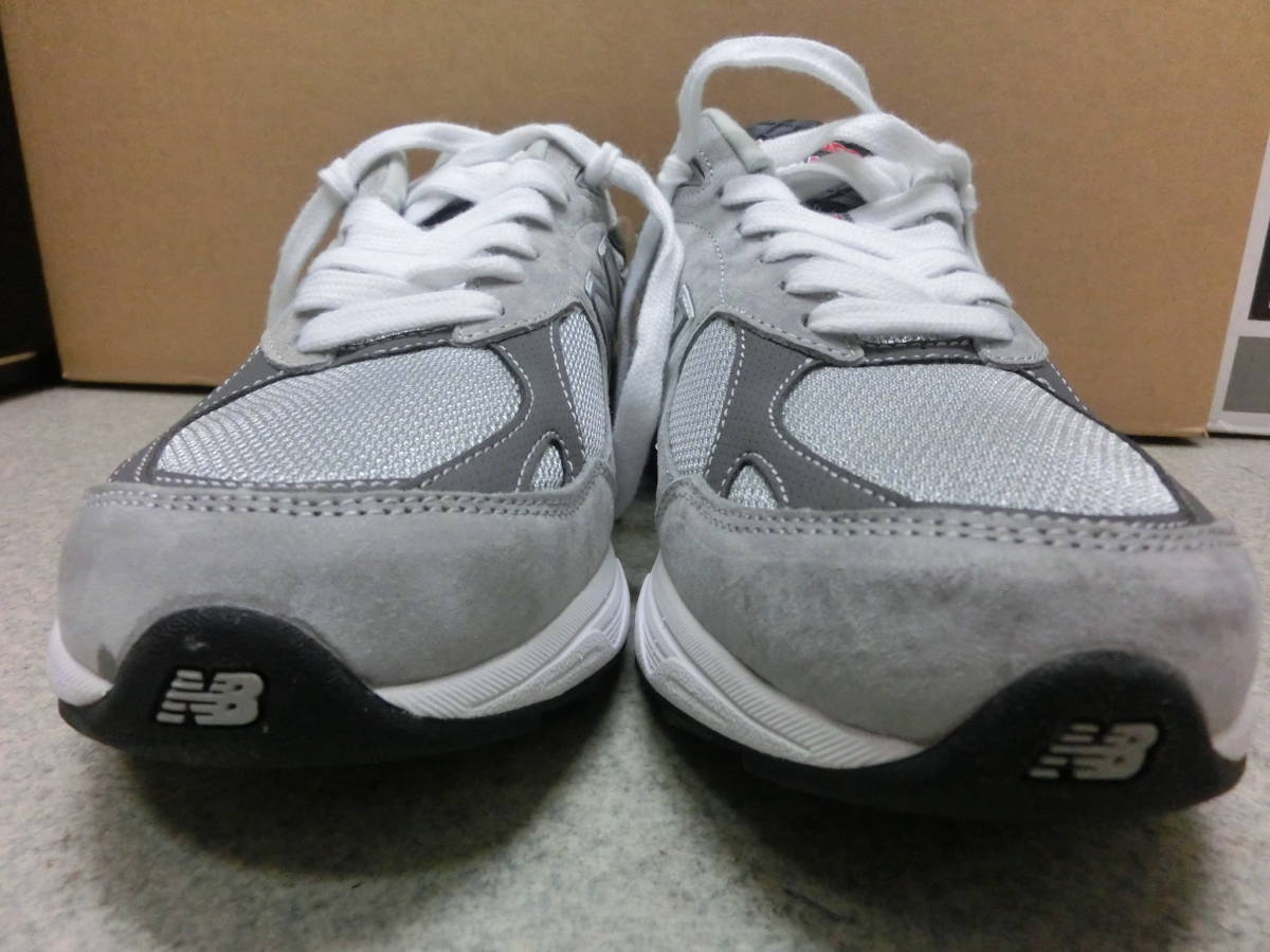 美品 中古品 保管品 New Balance ニューバランス M990GL3 990V3 MADE IN U.S.A アメリカ製 26.5センチ グレー スニーカー/激安1円スタート_画像5