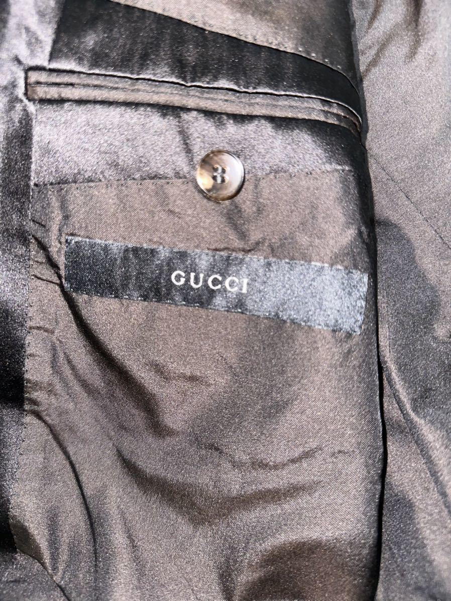 Gucci グッチ 高級ジャケット タキシード サイズ48 シルク
