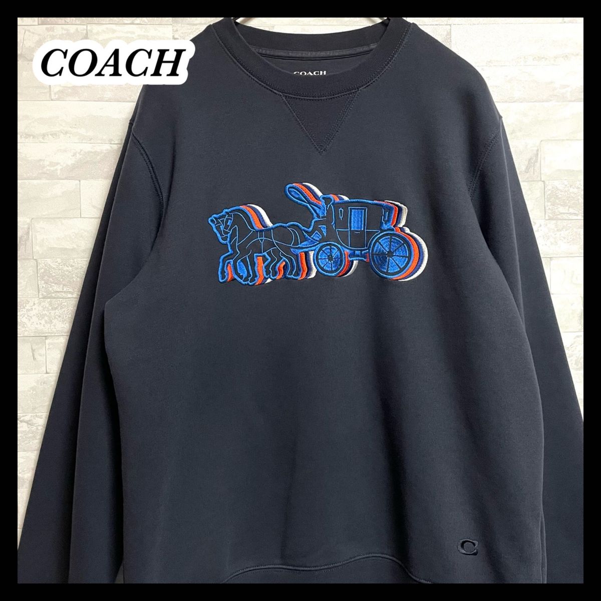 COACH】コーチ 裏起毛スウェットトレーナー ホース キャリッジ COACH】コーチ 裏起毛スウェットトレーナー ホース キャリッジ