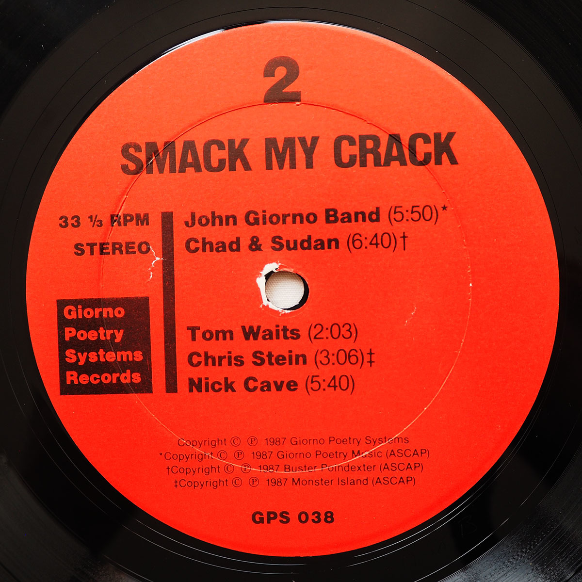 ◆ ニューウェーブ系コンピ Smack My Crack 1987年 Tom Waits / Butthole Surfers/Nick Cave / Swans /Einstuerzende Neubauten送料無料 ◆_画像7