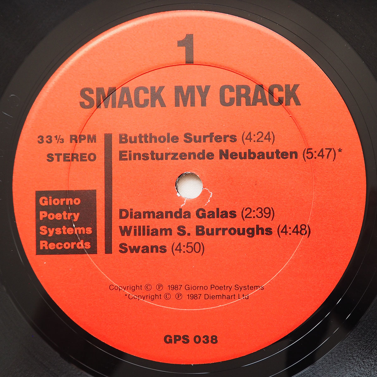 ◆ ニューウェーブ系コンピ Smack My Crack 1987年 Tom Waits / Butthole Surfers/Nick Cave / Swans /Einstuerzende Neubauten送料無料 ◆_画像6