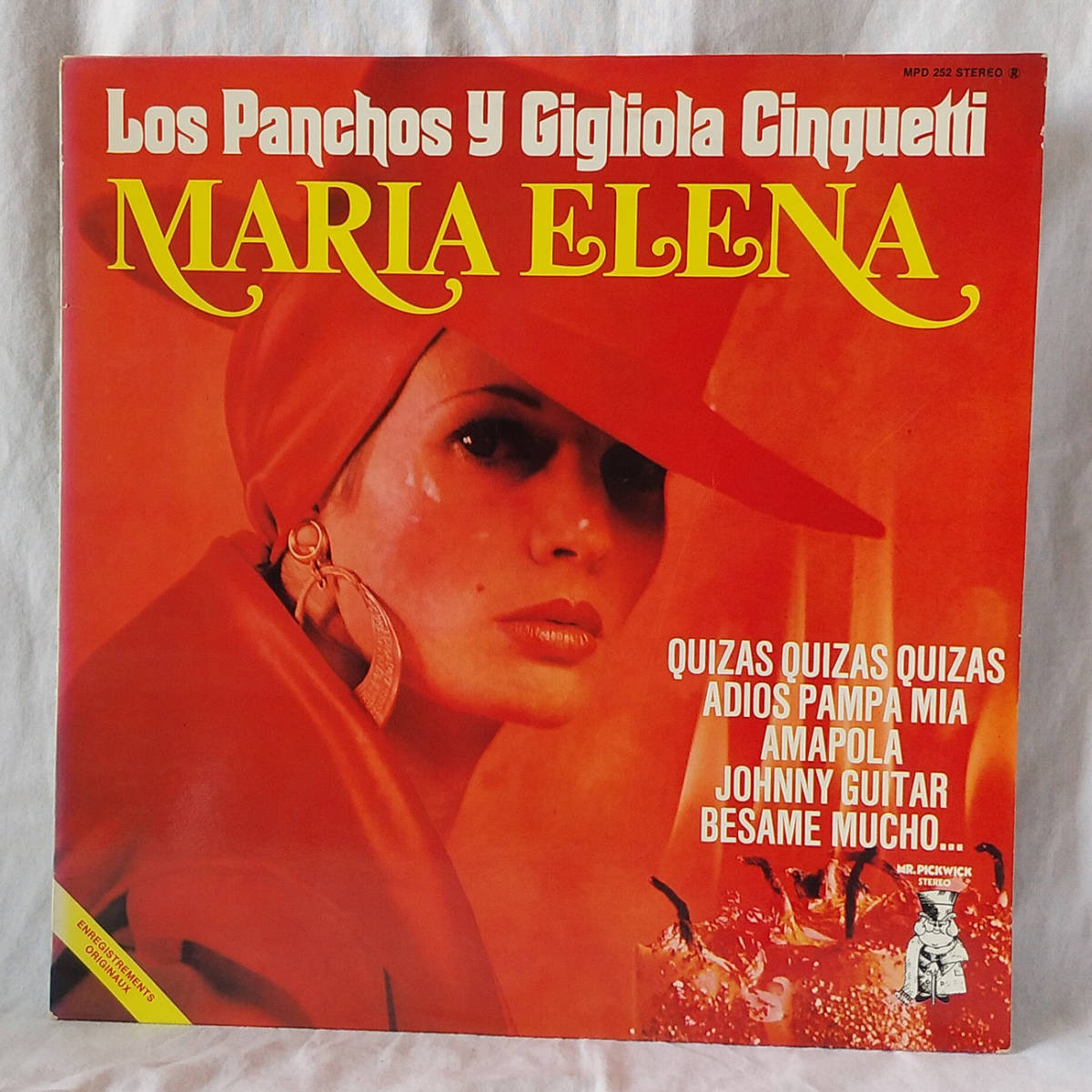 カンツォーネ◆30cmLPフランス盤MPD- 252「MARIA ELENA/LOS PANCHOS Y GILGLIOLA CINQUETTI◆GIGLIOLA CINQUETTI◆Canzone Dischi Francese_画像1