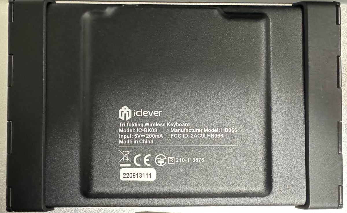 最終値下 iClever Bluetooth キーボード 折りたたみ式 ワイヤレス IC-BK03 英語配列