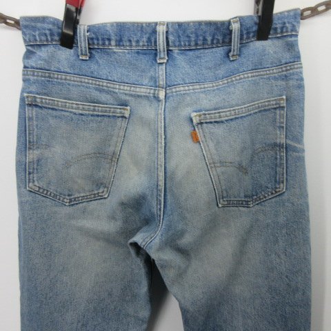 80s アメリカ製　Levis リーバイス　ベルボトム　ジーンズ w35 刻印8　TALON 646 684 オレンジタブ　アメカジ古着 sy3878_画像3