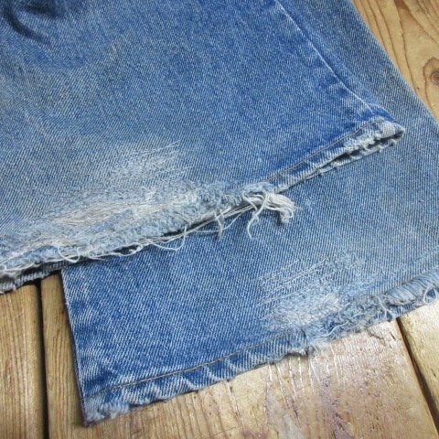 80s アメリカ製　Levis リーバイス　ベルボトム　ジーンズ w35 刻印8　TALON 646 684 オレンジタブ　アメカジ古着 sy3878_画像6