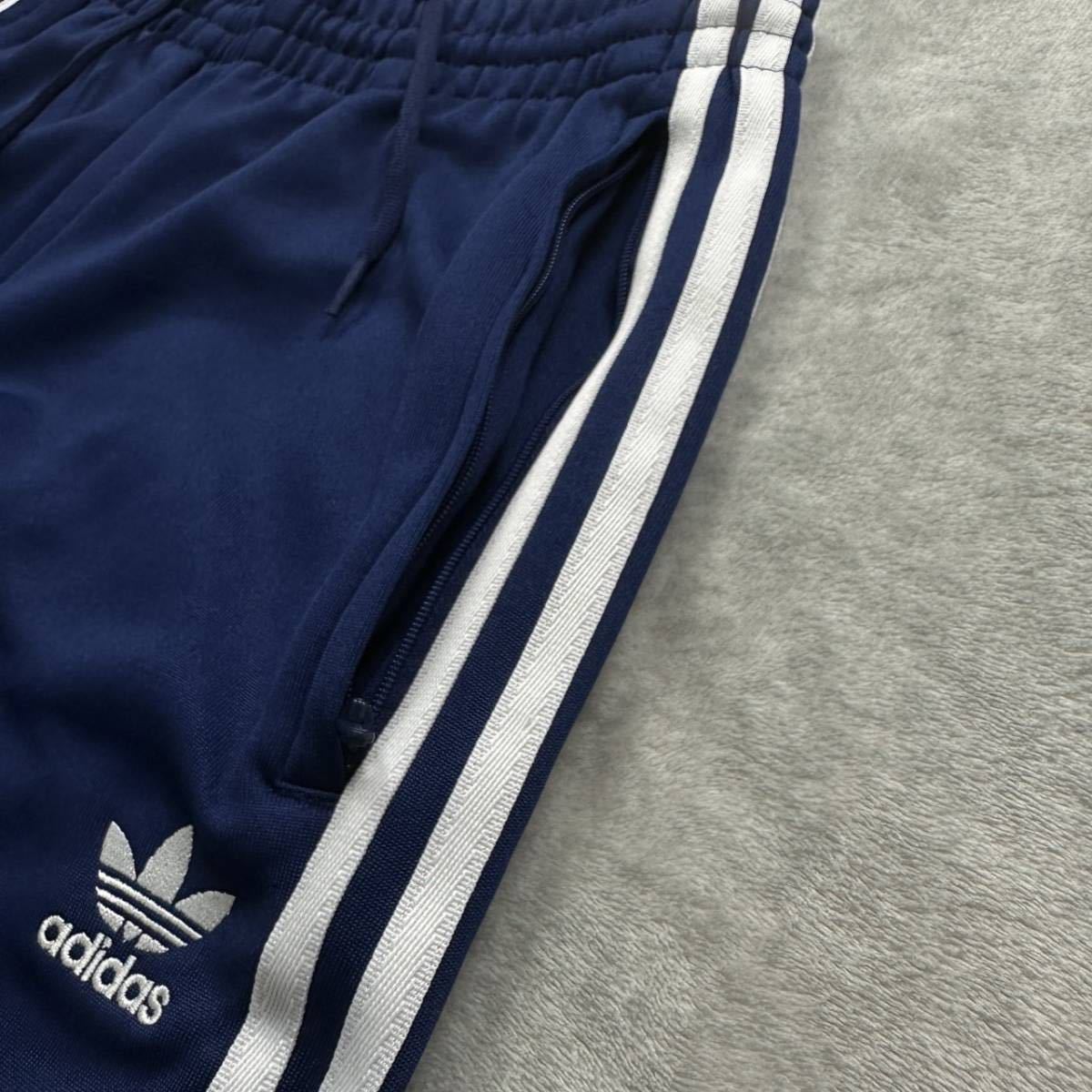 【格安送料】新品未使用 adidas Originals Mサイズ アディダス オリジナルス スーパースター SST ジョガーパンツ 3ストライプ 青 正規品_画像4