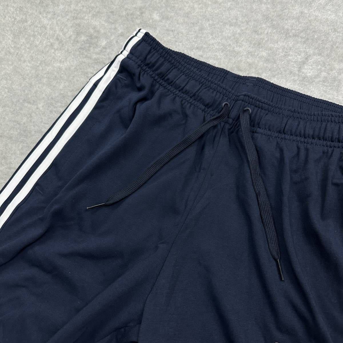 【格安送料】新品未使用 adidas XLサイズ アディダス スウェット ジョガーパンツ ボトムス 3ストライプ テーパード ジム トレーニング_画像2