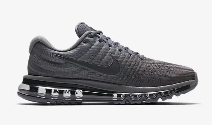 定価23,100円 25.0cm NIKE AIR MAX 2017 ナイキ エアマックス スニーカー シューズ エアー AIRMAX グレー ブラック 黒 箱無し 国内正規品の画像4