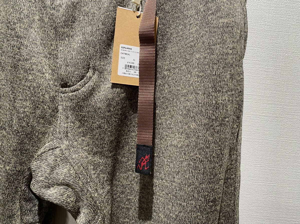 ★ GRAMICCI グラミチ BONDING KNIT FLEECE NARROW RIB PANT フリースナローリブパンツ sizeXL オートミール 新品未使用タグ付 ジョガー_画像6