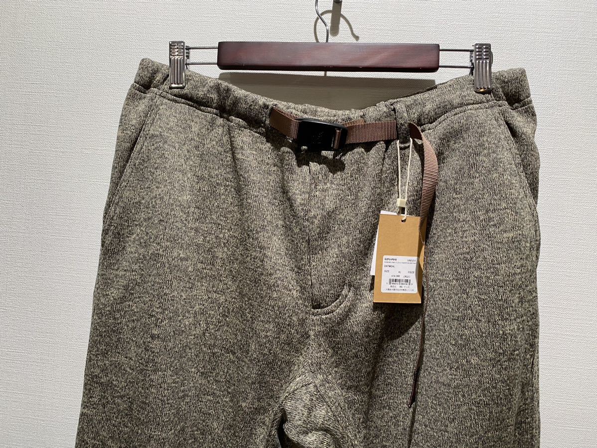 ★ GRAMICCI グラミチ BONDING KNIT FLEECE NARROW RIB PANT フリースナローリブパンツ sizeXL オートミール 新品未使用タグ付 ジョガー_画像3