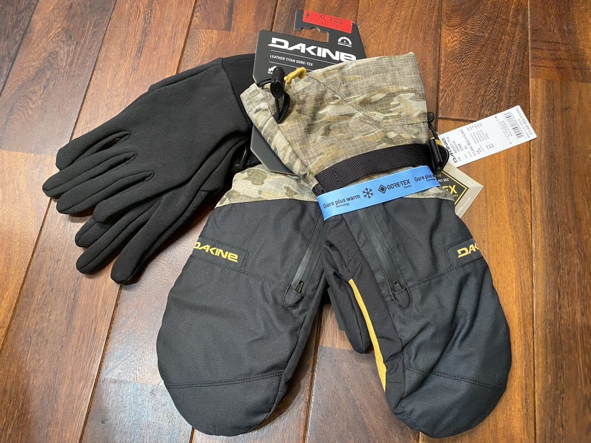 ★ Dakaine Dakine Snow Glove Gore-Tex Camouflage Yagi Leather Sizexl Новый неиспользованный сноуборд Mitton Mitton с внутренним BD237-716 BD237-716