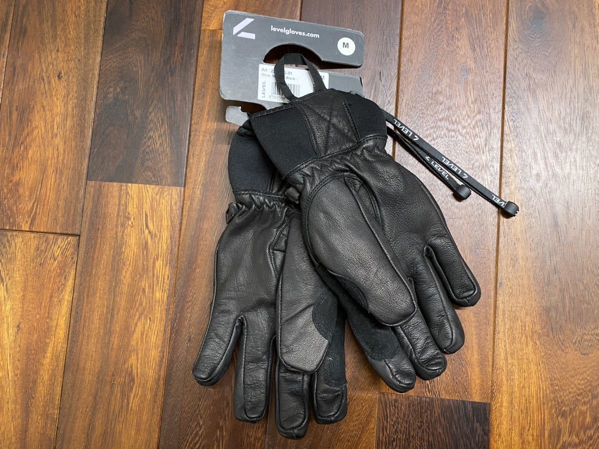 LEVEL GLOVES レベルグローブ スノーグローブ sizeM ブラック LEVEL GLOVES レベルグローブ スノーグローブ sizeM ブラック