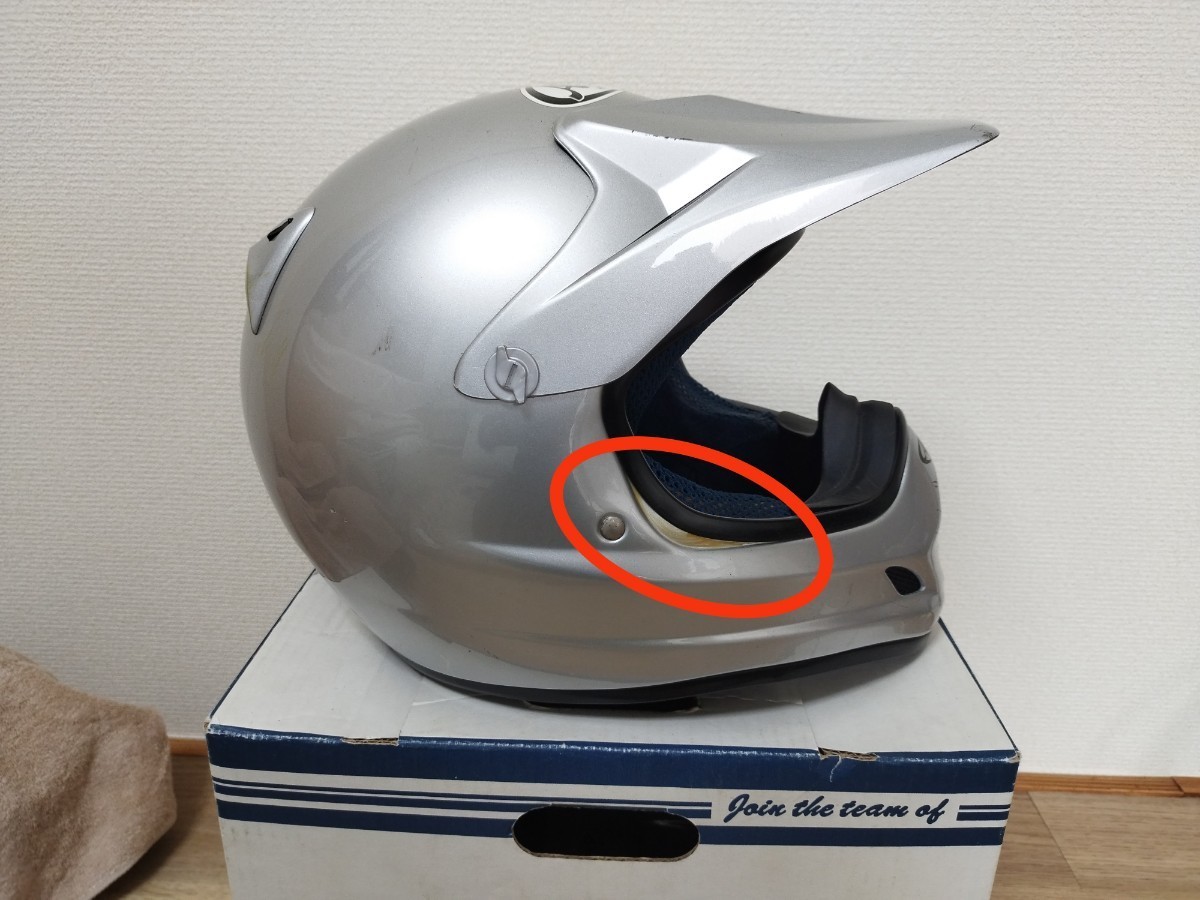 送料無料！ Arai アライ バイク ヘルメット オフロード用 モトクロス_画像6