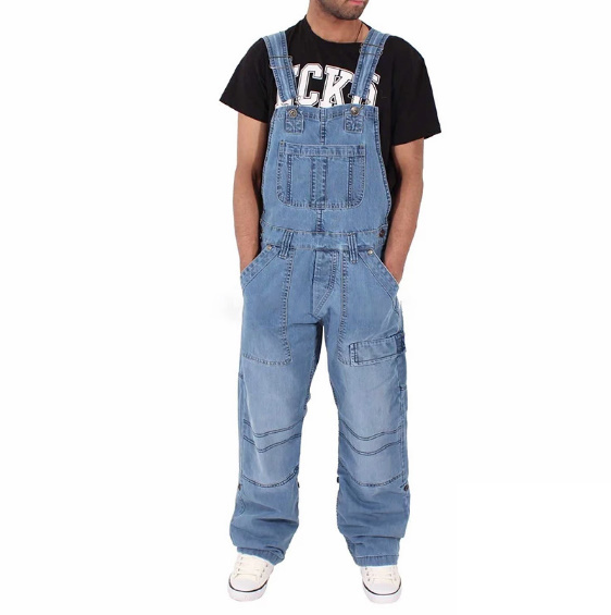  men's overall overall Denim pants coveralls suspenders trousers work clothes S~5XL