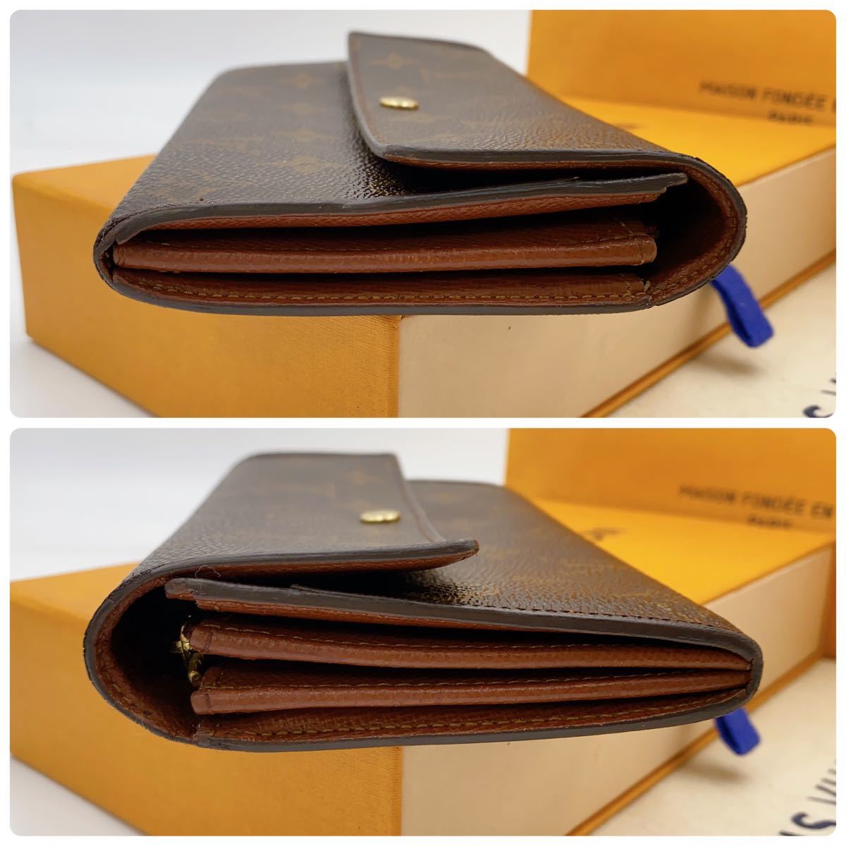 A2214【美品】LOUIS VUITTON ルイヴィトン モノグラム ポルトフォイユサラ 長財布 二つ折り財布　ウォレット　M61734/TH1020_画像5