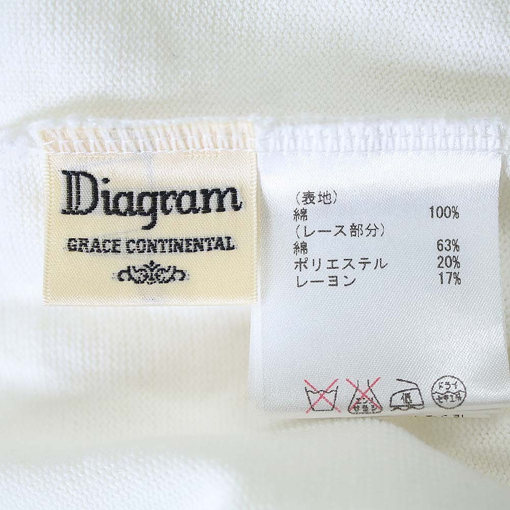 Diagram GRACE CONTINENTAL ダイアグラム カーディガン 長袖 ホワイト系 サイズ：36_画像9