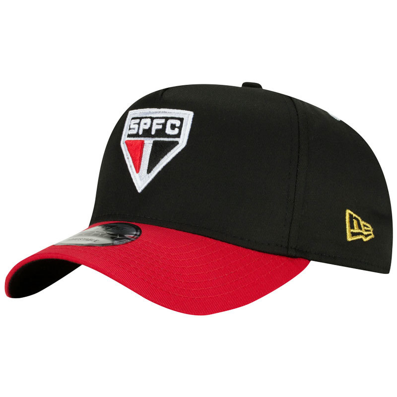 サンパウロFC公式チームエンブレムキャップ SAO PAULO FC NEW ERA 9FORTY ブラック×レッド