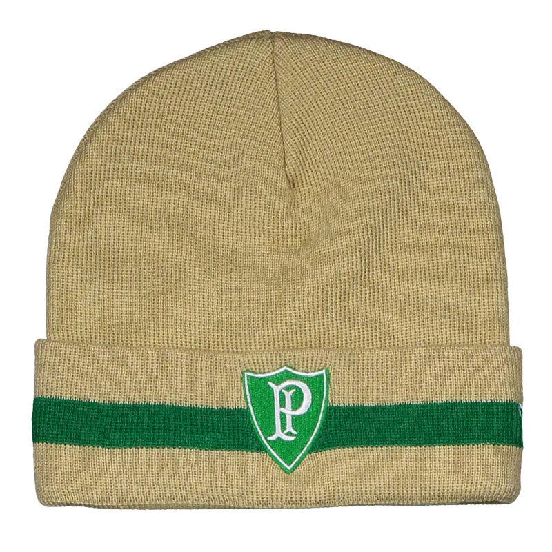 NEW ERA パルメイラス公式ニットキャップ PALMEIRAS 帽子 ベージュブラウン_画像1