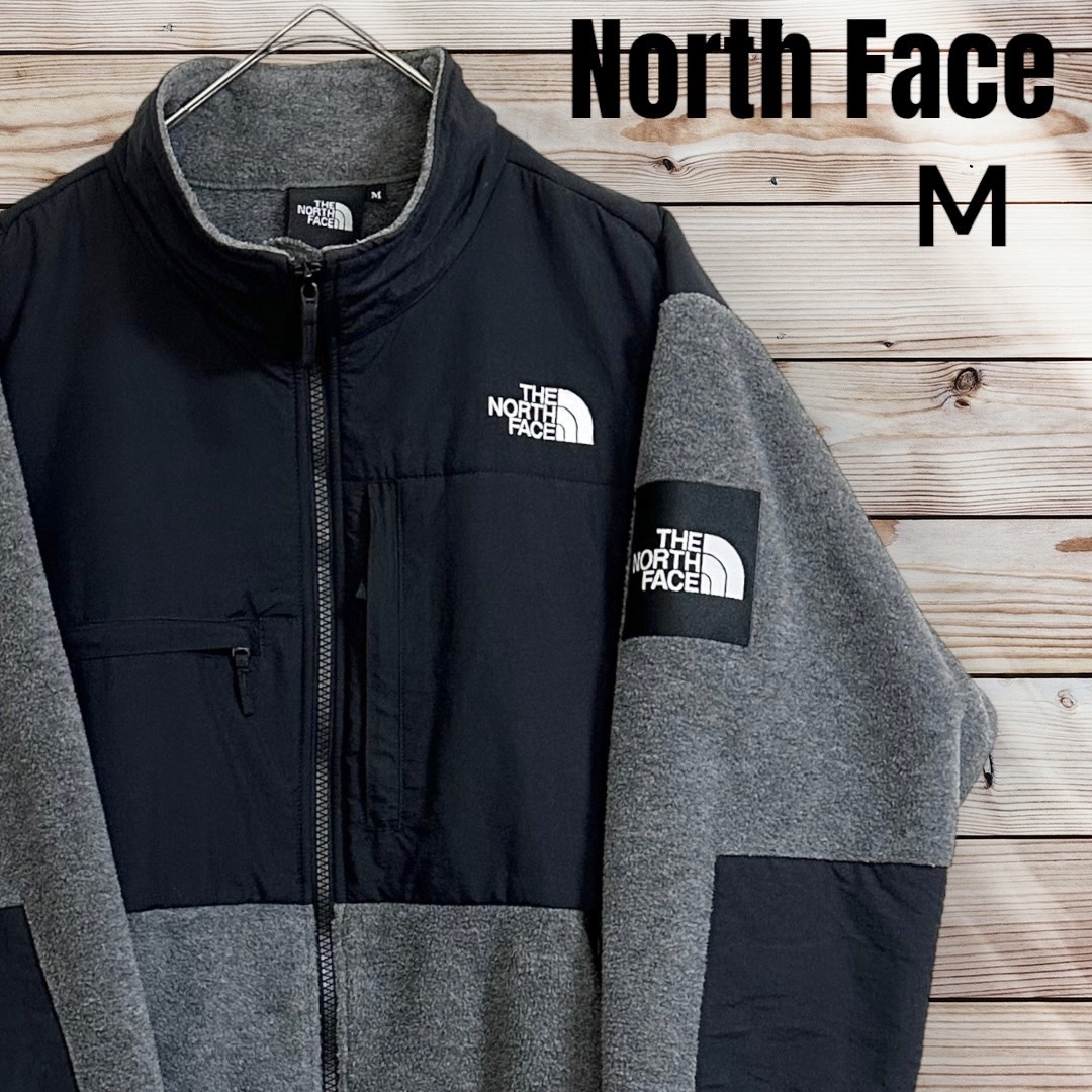 美品【人気デザイン】THE NORTH FACE DENALI JACKET M ノースフェイス デナリジャケット ポーラテック 17AW 2017AW グレー ブラック 灰 黒