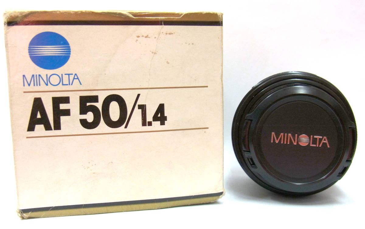 MINOLTA ミノルタ 一眼レフ用レンズ AF50 ジャンク品 現状渡し AF 50mm 1:1.4(22) Φ49mm レンズのみ カメラ用品 画像にてご判断下さい_画像1