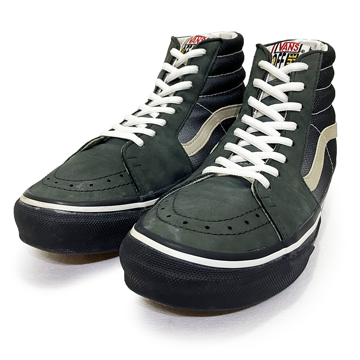 バンズ ヴァンズ スケートハイ グレー 26.0cm VANS SK8HI 正規品 本物 ナイロン メッシュ カジュアル スケート サーフ 人気 ロック パンク_画像1