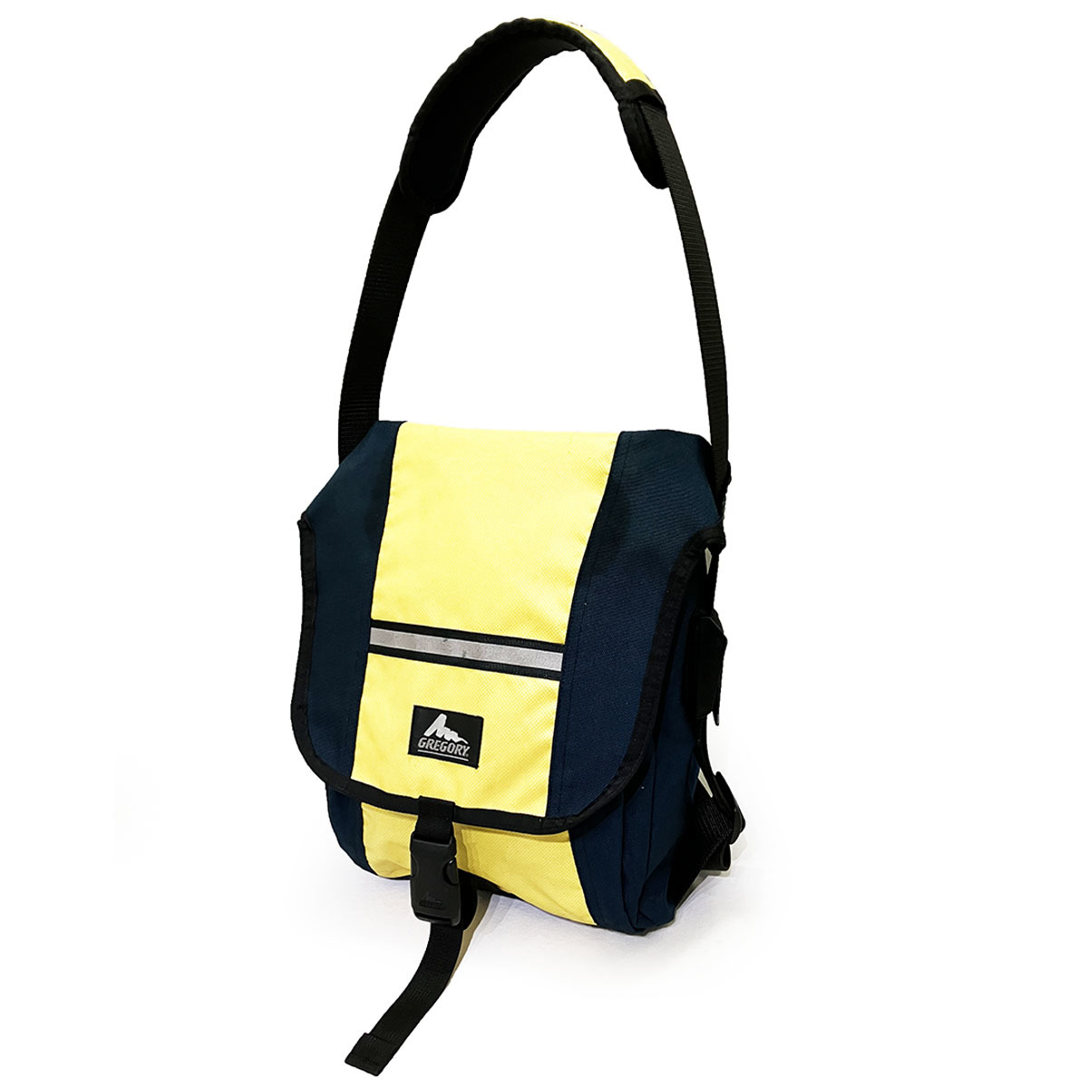 グレゴリー メッセンジャー バッグ イエロー ネイビー GREGORY MESSENGER BAG 正規品 本物 ヴィンテージ 旧ロゴ アメリカ製 90年代 紺 黄