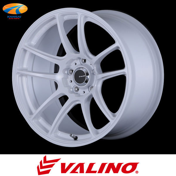 VALINO ヴァリノ Bushou[武将]×Advanti RACING N820S 車検対応 ホイール 17インチｘ9.5J 5H 114.3 73.1φ -12 ホワイト 2本_画像1