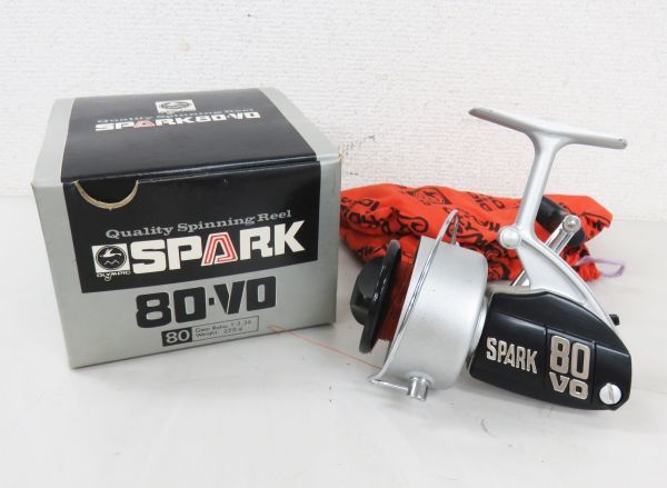 M348★OLYMPIC オリムピック SPARK 80 VOスピニングリール フィッシング用品 箱付 現状品★10_画像1