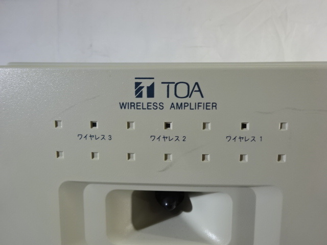 PB-58/TOAトーア WA-1812CD ワイヤレスアンプ スピーカー アンプ マイク周辺機器 業務用 オーディオ音響機器 館内放送設備 ジャンク扱い_画像2