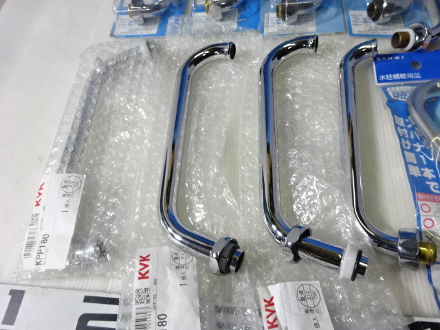 PA-27/TOTOトートー KVK他 自在パイプ大量まとめて 水栓金具 配管部品材料 スパウト 水栓蛇口パーツ 厨房洗い場部品 未使用_画像4