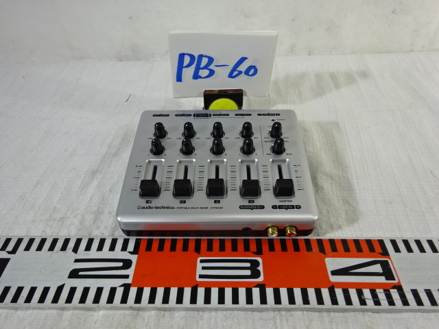 PB-60/audio-technicaオーディオテクニカ AT-PMX5P ポータブルマルチミキサー 楽器周辺機器 オーディオ音響機器 PA機器_画像1