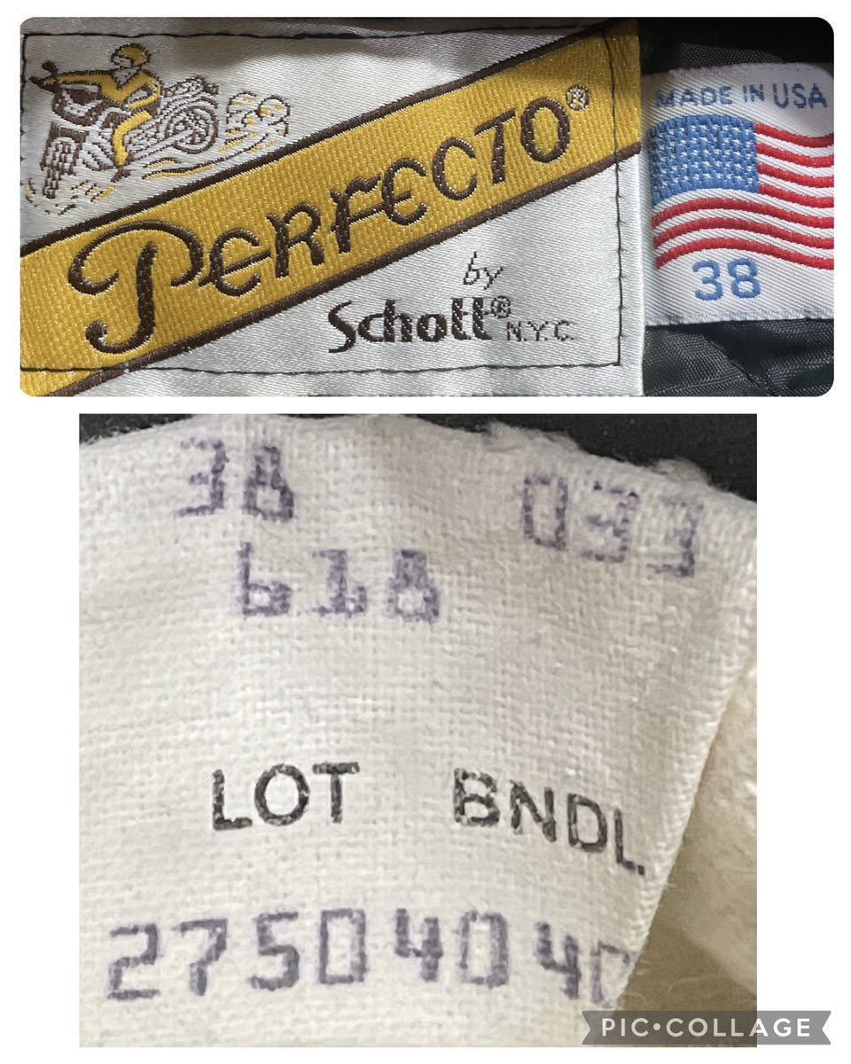 Schott ショット USA製 Lot 618 襟ボア付 ダブルライダース Schott ショット USA製 Lot 618 襟ボア付 ダブルライダース