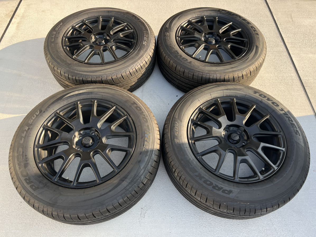 21年製　ignite バリ溝タイヤ　235/65R18 7.5J+48 マットブラック　黒　TOYOタイヤ　SUV RAV4 T32 T33 ハリアー　CX-5 CX-60 RX ムラーノ_画像1