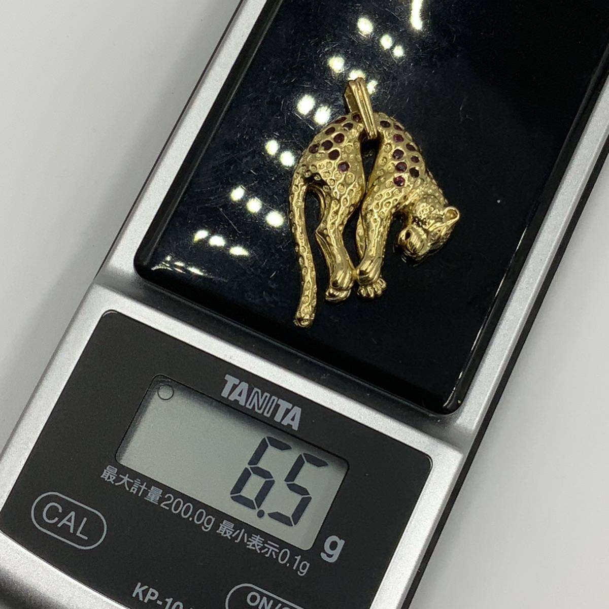 K18 18金 パンサートップ パンサーペンダント ルビー 6 5g K18 18金 パンサートップ パンサーペンダント ルビー 6 5g