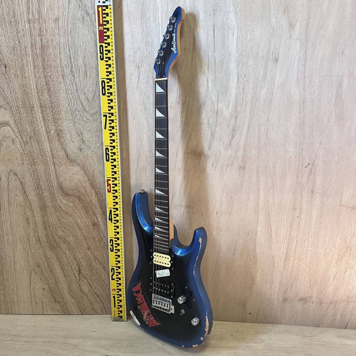 エレキギター AriaproⅡ MACシリーズ アリアプロ2 マックシリーズ 青 ブルー ギター sn11-167_画像1