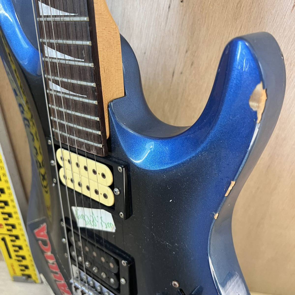 エレキギター AriaproⅡ MACシリーズ アリアプロ2 マックシリーズ 青 ブルー ギター sn11-167_画像5