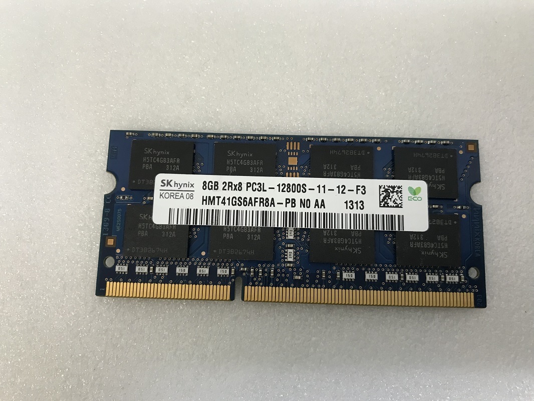 SK HYNIX 2RX8 PC3L-12800S 8GB 1枚 DDR3 ノートパソコン用メモリ 240ピン ECC無し DDR3L-1600 8GB DDR3 LAPTOP RAM_画像4