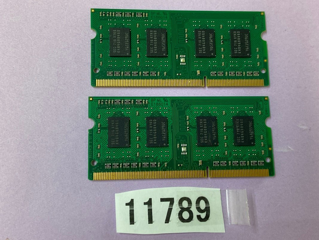 TRANSCEND 1RX8 PC3L-12800S 8GB 4GB 2枚 8GB DDR3L ノートパソコン用メモリ DDR3L-1600 4GB 2枚 DDR3L LAPTOP RAM_画像3