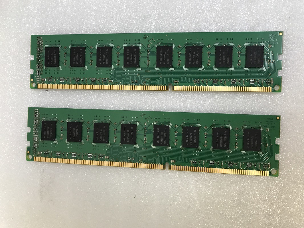 ELIXIR CFD 2RX8 PC3-10600U 4GB 2枚 8GB DDR3 デスクトップ用 メモリ DDR3-1333 4GB 2枚 セット 240ピン ECCなし 8GB DDR3 DESKTOP RAM_画像4