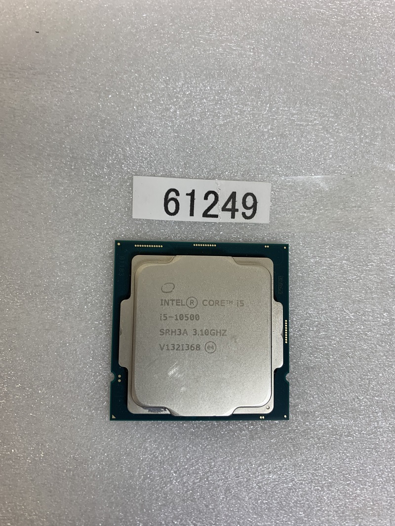 CPU インテル Core i5-10500 3.10GHz SRH3A LGA1200 i5第10世代 プロセッサー Intel Core i5 10500 中古動作確認済み_画像3