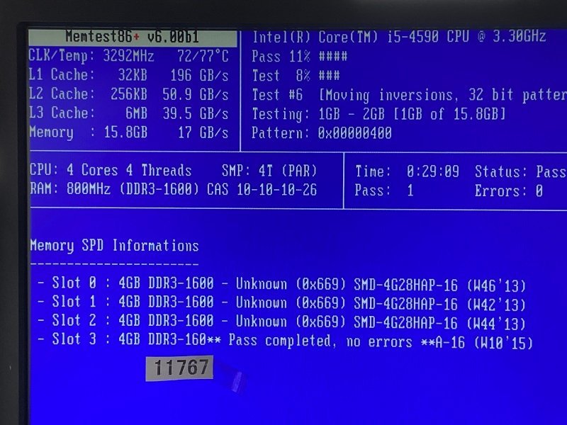 SANMAX 1RX8 PC3-12800U 16GB 4GB 4枚 16GB DDR3 デスクトップ用 メモリ DDR3-1600 4GB 4枚 セット 240ピン ECC無し DDR3 DESKTOP RAM_画像2