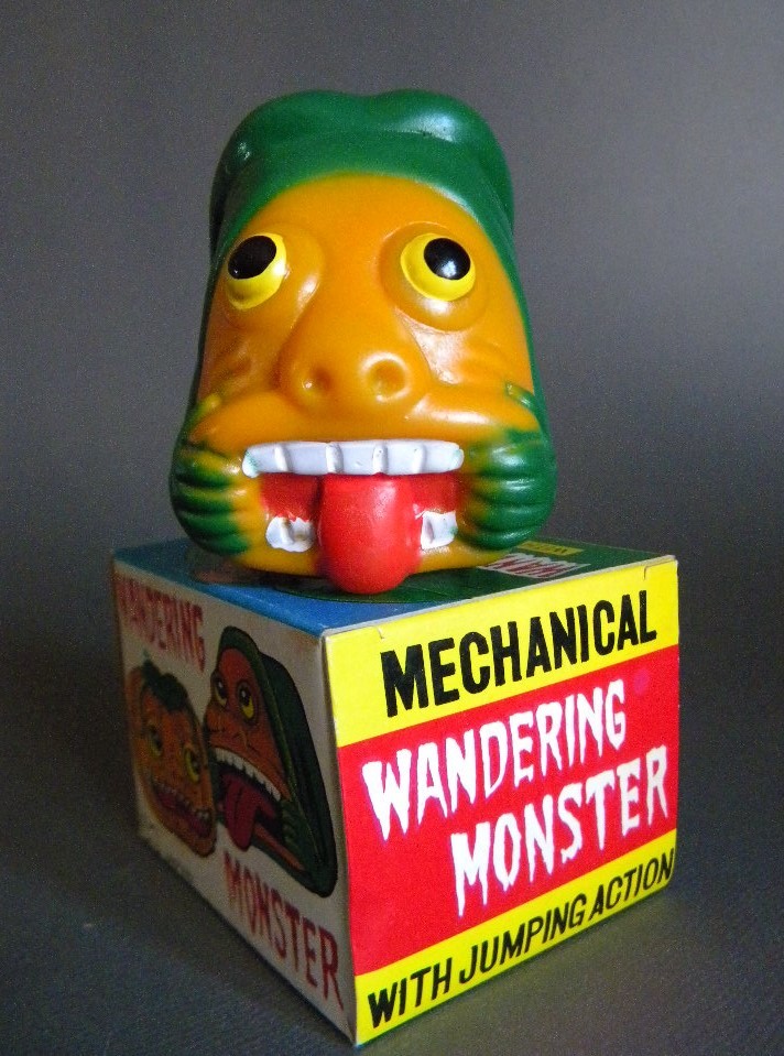 当時物 ★★WONDER MONSTER sofvi ゼンマイ作動良好 ホッピング !! 怪奇 ソフビ おばけ 妖怪 モンスター 死体 ★★未使用 デッドストック 1