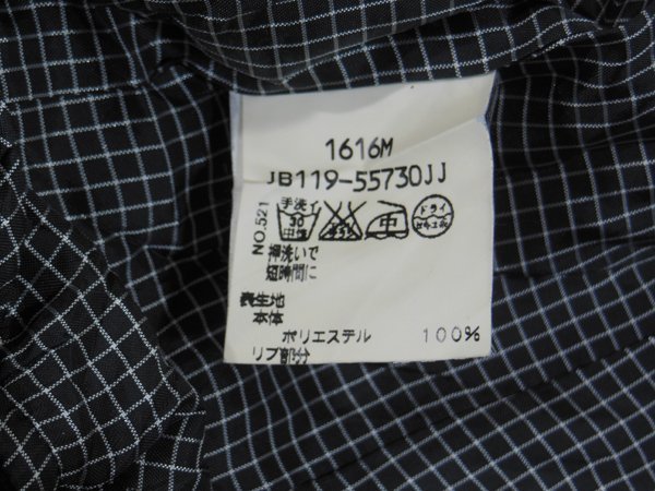 アダバットadabat■ジップジャケット ブルゾン ポリエステル スタンドカラー 日本製■I■ブラック ※NK3o16433の画像6