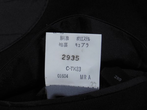 バーバリープローサムBurberrys' PRORSUM■ウール テーラードジャケット シングル サイドベンツ C-TK83■98-88-175AB6■紺 ※NK3n17096の画像7