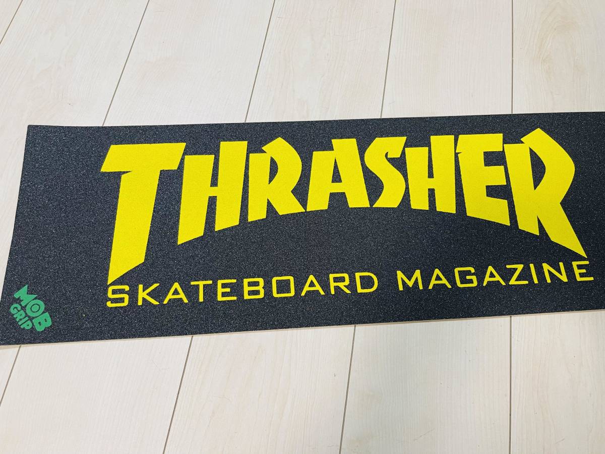 MOBGIRP モブグリップ THRASHER スラッシャー イエロー スケートボード スケボー デッキテープ グリップテープ skateboard ストリートの画像2