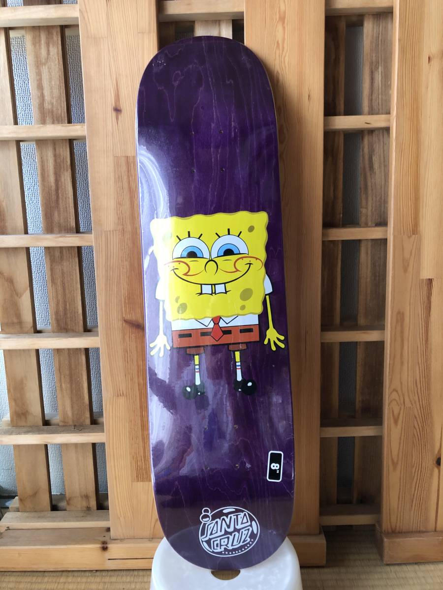 SANTACRUZ sun ta cruise skateboard deck 8.0*31.6 sponge Bob 