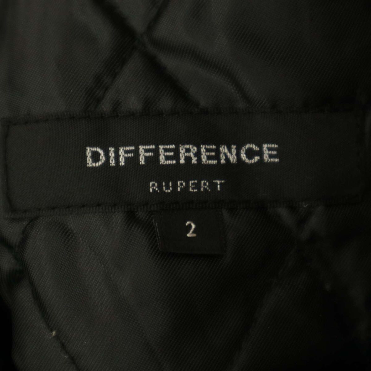 DIFFERENCE RUPERT Rupert осень-зима телячья кожа используя натуральный мех *f-ti- с хлопком жакет пальто Sz.2 мужской чёрный C3T09749_A#N