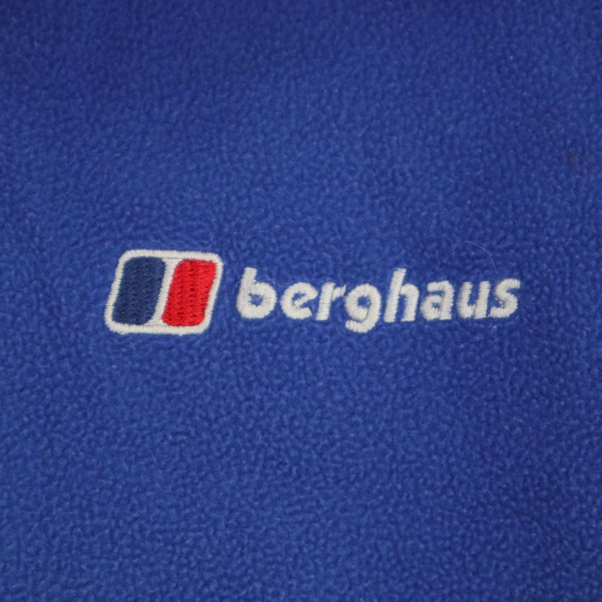 berghaus バーグハウス 秋冬 ロゴ刺繍★ フルジップ フリース ジャケット ブルゾン Sz.L　メンズ 青 アウトドア　C3T09924_B#N_画像3