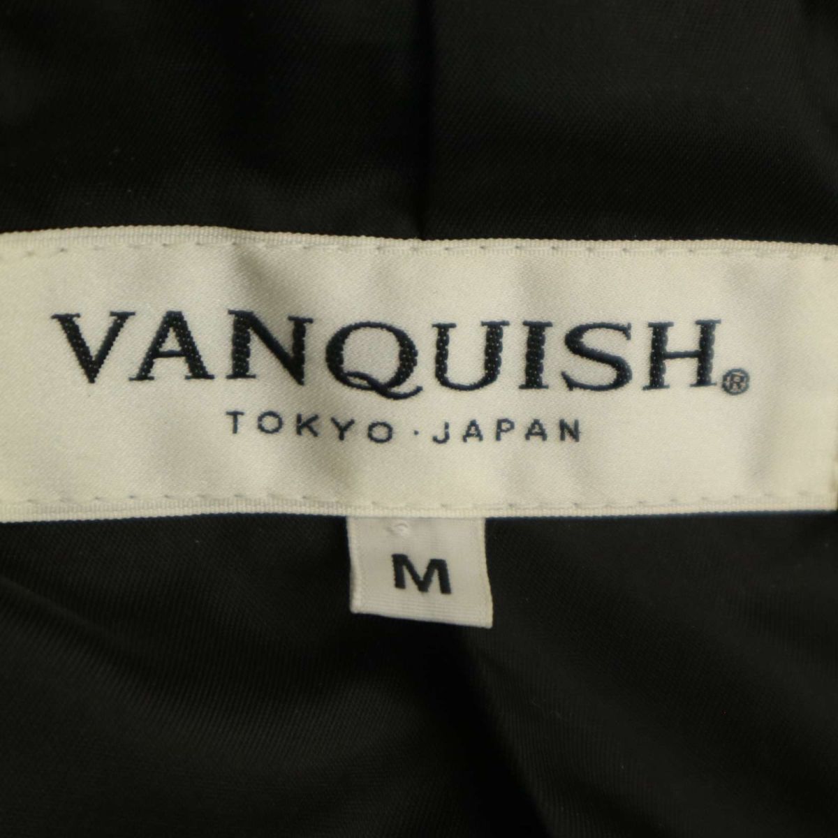 VANQUISH ヴァンキッシュ 秋冬 メルトンウール★ ショート丈 Pコート Sz.M　メンズ キャメル　C3T10316_B#N_画像5